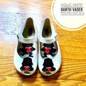 VGUC VHTF Darth Vader/Star Wars Sz 9 Mini Melissa